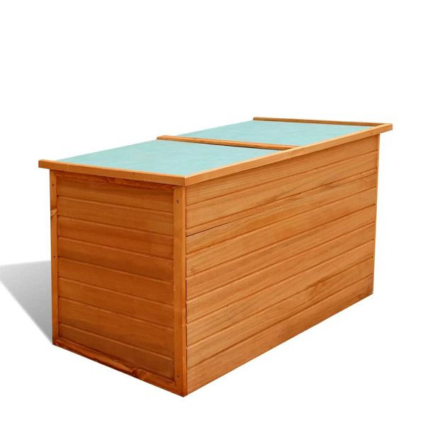 vidaXL Garten-Aufbewahrungsbox 126x72x72 cm Holz, 42702