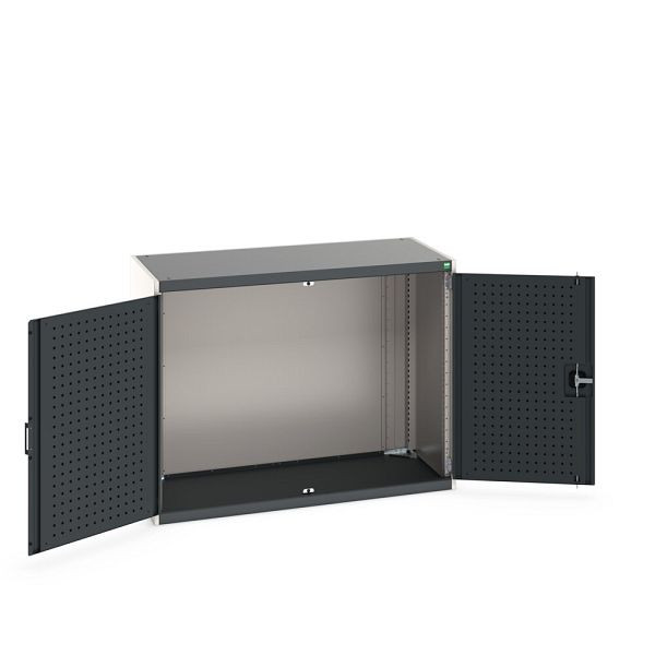 bott cubio Flügeltürschrank, BxTxH: 1300x650x1000mm, RAL 7035/7016, Anthrazitgrau, 40022013.19V