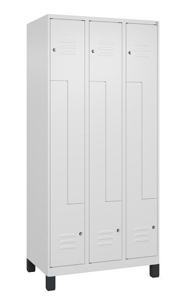 C+P Z-Spind Classic PLUS, C Z-Spind, Classic PLUS, Füße, 6 Abteile, 1950x900x500mm, 9016/9016, Zylinderschlösser, 080013-306 S10029