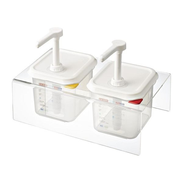 Araven 2 Soßenspender GN 1/6 Transparent 2,6L, VE: 2 Stück, CR822