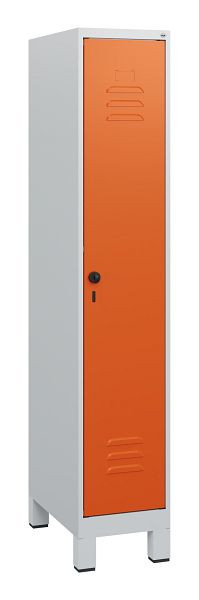C+P Umkleidespind Classic PLUS, Füße, 1630x300x500mm, 7035/2004, Drehriegel, 0800105-10 S10030