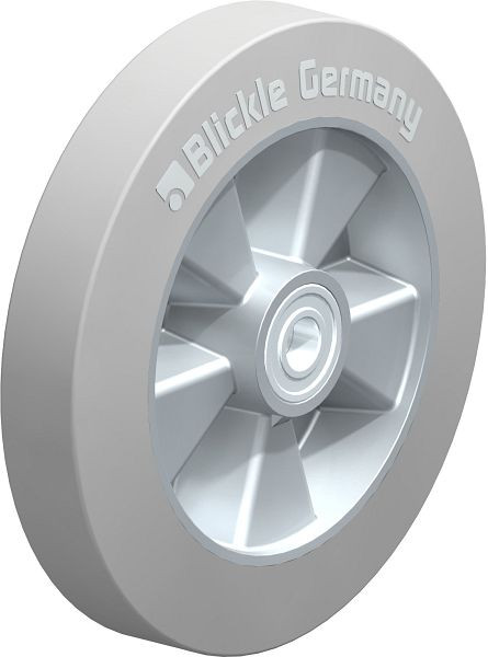 Blickle ALEV 250/20K-SG Rad aus Elastik-Vollgummi, Grau, 296392