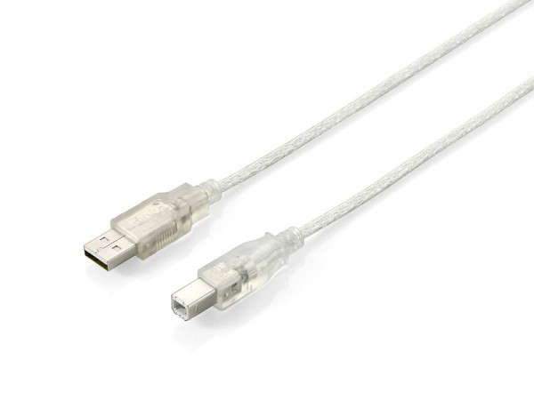 Equip USB 2.0 Cable Type A Male to Type B Male 1,8m, 128650