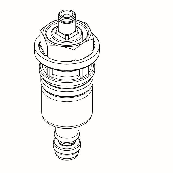 KWC Funktionsteil, Aqualine, für WC-Spüler DN15, 2000104394