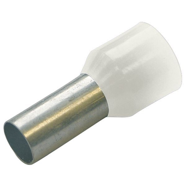 Haupa isolierte Aderendhülse 0,5 mm²/8 mm weiß, VE: 100 Stück, 270800