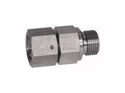 Riegler Einstellbare gerade Einschraubverschraubung mit Dichtkegel, 112315