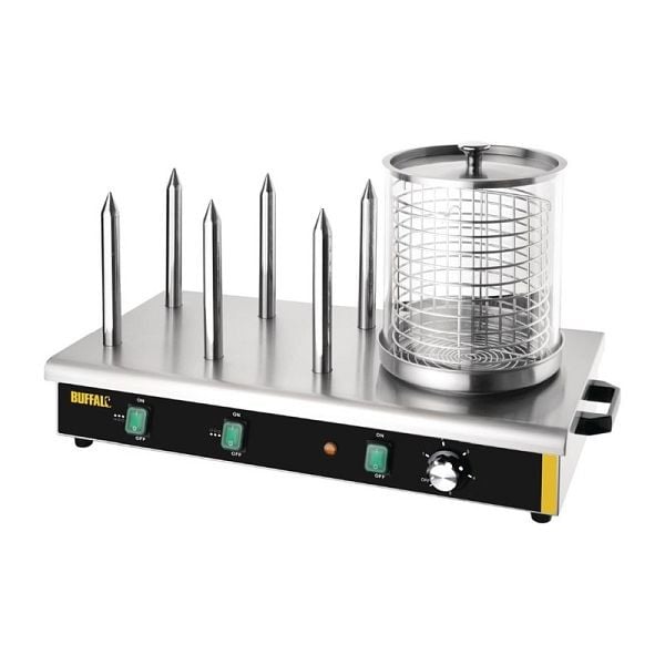 Buffalo Hotdoggerät mit 6 Heizstangen, 450 W, 230 V, DA567