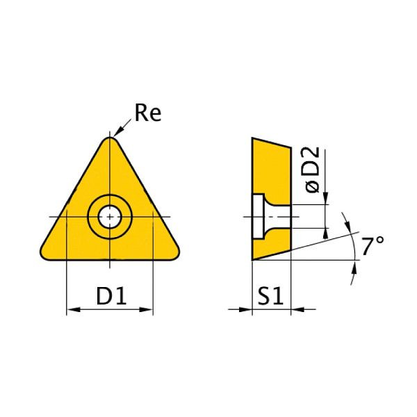 Optimum HM-Ersatzwendeplatten, Ersatzwendeplatten TCMT 11004, VE: 5 Stück, 3441762