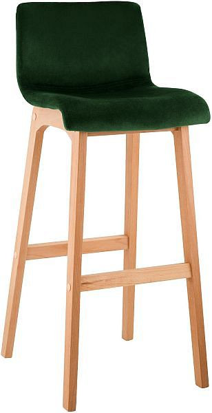CLP Barhocker Hoover Samt Natura, grün, 327000, 4255716369903
