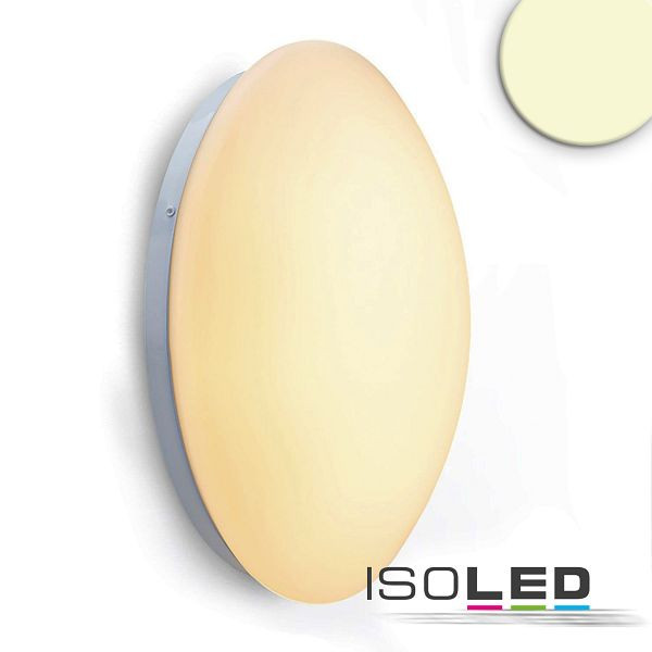 ISOLED LED Decken/Wandleuchte weiß, rund, 24W, DN380, IP54, warmweiß, 115755