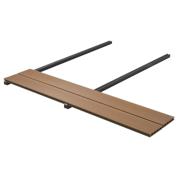 vidaXL Terrassendiele 6-teilig Teak WPC, 42046667, 8721452831562