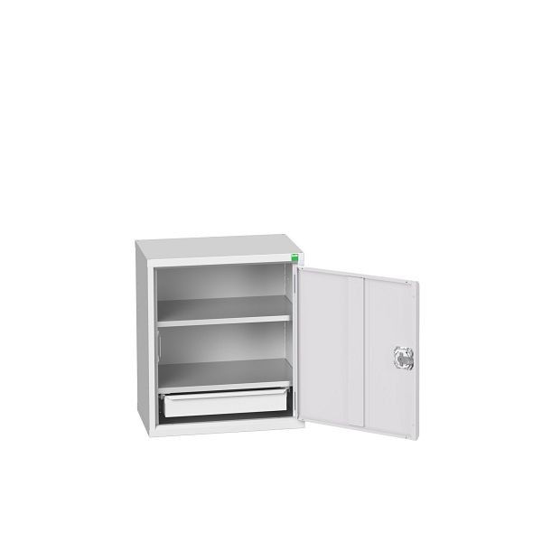 bott verso Economy Schrank, mit 2 Fachböden und 1 Schublade, BxTxH: 525 x 350 x 600 mm, Lichtgrau / Lichtgrau, 16929003.16