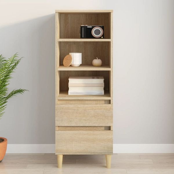 vidaXL Highboard Sonoma-Eiche 40x36x110 cm Holzwerkstoff, 821239