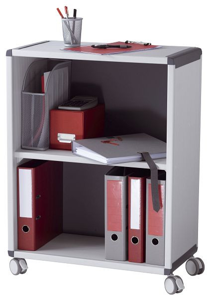 PAPERFLOW Mobile Aktenordnerregale 2 Fächer grau/anthrazit, DM2K2.11