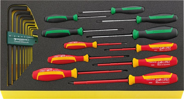 STAHLWILLE Schraubendrehersatz DRALL+ in TCS Nr.TCS WT 4650-4665-1 -Teilung 20-teilig, 96830129