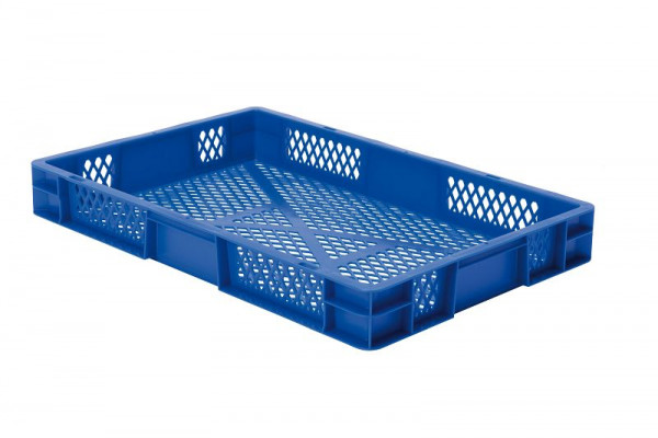 LA-KA-PE TK 600/ 75-2, blau, Transport-Stapelkasten, Außenabmessung: 600 x 400 x 75 mm (lxbxh), 07275 02 22