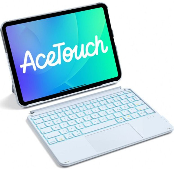 inateck Abnehmbare Tastatur für iPad 11/10 Gen A16 11", iPad Air 11", iPad Air 5/4, iPad Pro 11 4/3/2/1, QWERTZ, AceTouch, blau, KB04122-RGB_blue