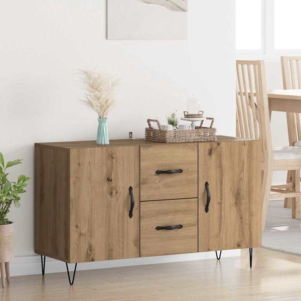 vidaXL Sideboard Artisan-Eiche 100 x 36 x 60 cm Holzwerkstoff, 882470