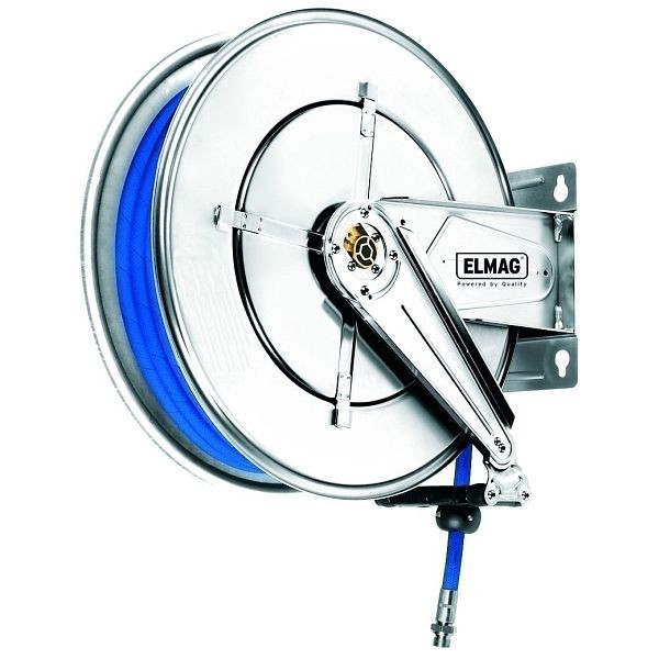 ELMAG Industrie Schlauchaufroller Edelstahl '562/10' für Druckluft und Wasser 70°C, 20 bar 'ohne Schlauch', 43431