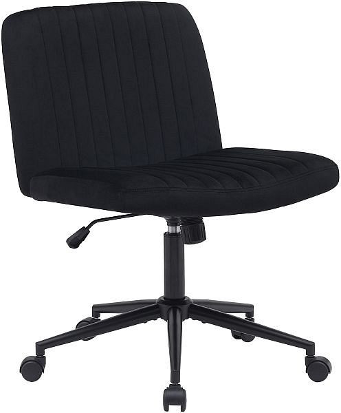 CLP Bürostuhl Kingman Samt, schwarz, 325350, 4255716341886