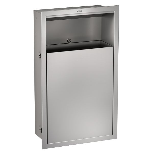KWC Abfallbehälter, RODAN, Edelstahl, 410x690x170 mm, Unterputz, 23 l, 2000101344
