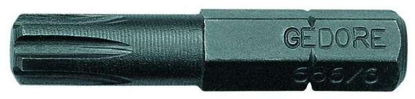 GEDORE Schraubendreherbit 1/4" Vorteilspack für Innenkeilprofilschrauben RIBE, M5, VE: 10 Stück, 6540780