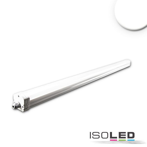 ISOLED LED Linearleuchte mit HF-Bewegungssensor 130cm, 36W, IP65, neutralweiß, 114652