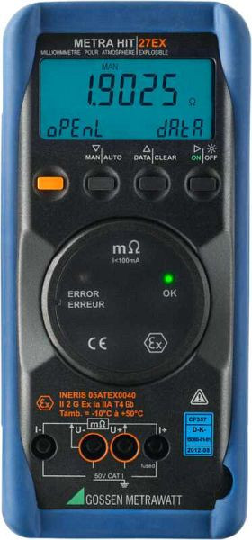 Gossen Metrawatt Milliohmmeter für den Einsatz in EX-gefährdeten Bereichen, M227F