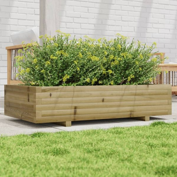 vidaXL Pflanzkübel 110x60x26,5 cm Kiefernholz Imprägniert, 847352