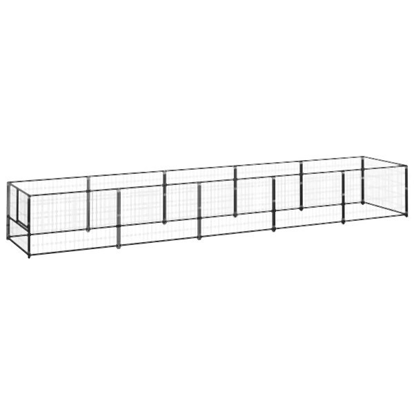 vidaXL Hundezwinger Schwarz 5 m² Stahl, 3082095, 8720286663691