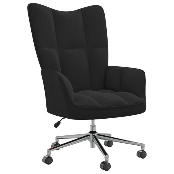 vidaXL Relaxsessel Schwarz Samt, Top-Qualität, schick, elegant, 328167