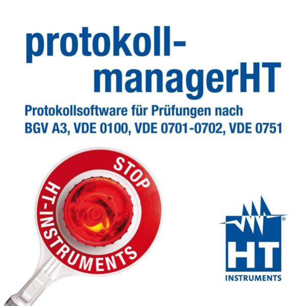 HT Instruments Professionelle Datenverwaltungs-und Protokollsoftware für alle HT-VDE Messgeräte, 2002070
