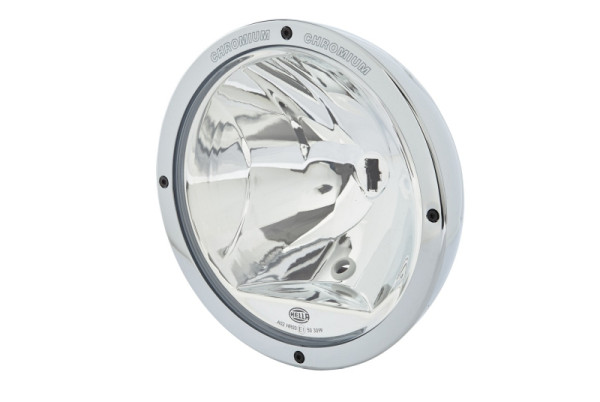 HELLA Halogen-Fernscheinwerfer, Luminator Chromium, 12/24V, rund, Referenz: 50, geschraubt, E1 3099/ECE-R7/ECE-R112, 800mm, links, 1F8 007 560-411