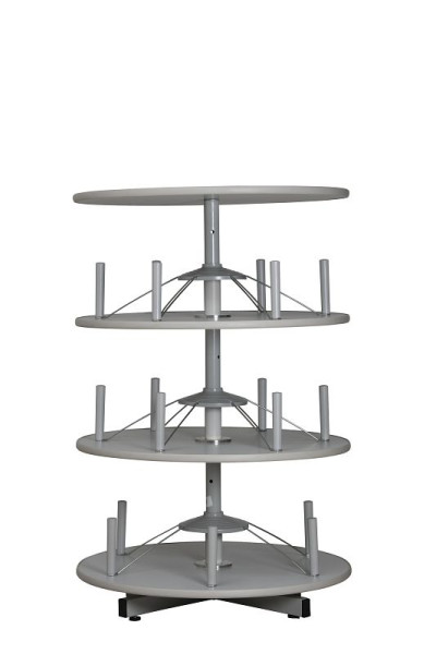 Gürkan Ordnerdrehsäule, 80,5 x 0 x 126 cm, Lichtgrau, TFR.3, 100354