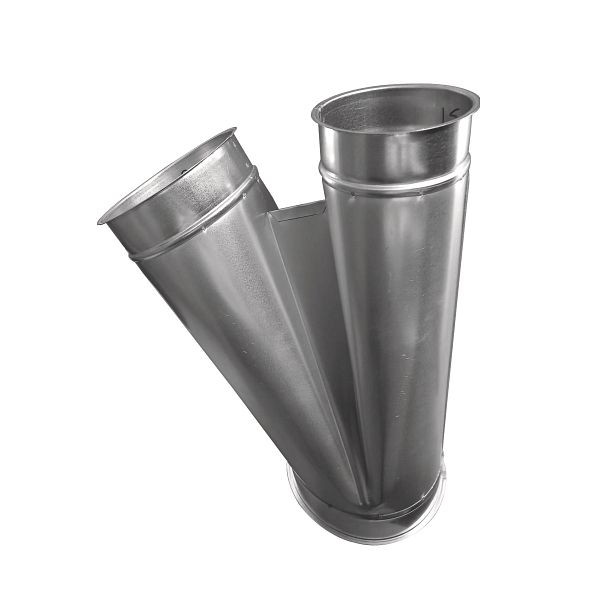 Holzkraft Hosenstück allseitig gebördelt Ø120mm - Ø80mm - Ø80mm, 5147735