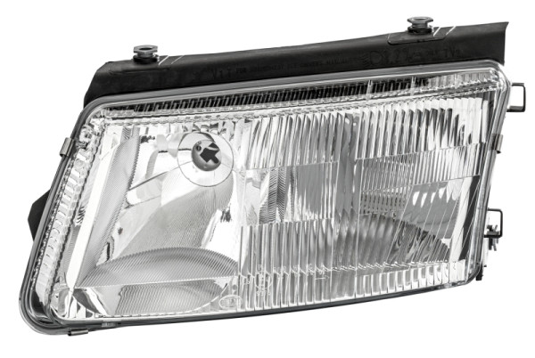 HELLA Doppelscheinwerfer/FF/Halogen-Hauptscheinwerfer - für u.a. VW Passat Variant (3B5) - ECE - für Rechtsverkehr - links, 1AF 007 620-051