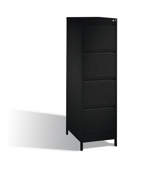 C+P Hängeregistraturschrank Acurado, H1357xB433xT590mm, Farbe: Schwarzgrau, Griffleiste, 12434-311 S10109