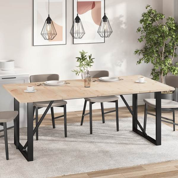 vidaXL Tischplatten 4 Stück 100x50x2,5 cm Rechteckig Massivholz Kiefer, 847436