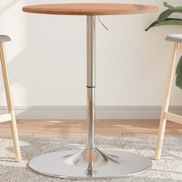 vidaXL Bartisch Ø60x89,5 cm Massivholz Buche, 3270625, 8721102449116