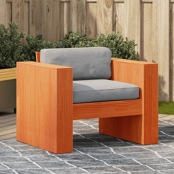 vidaXL Gartensessel Wachsbraun 79x60x62 cm Massivholz Kiefer, 844623