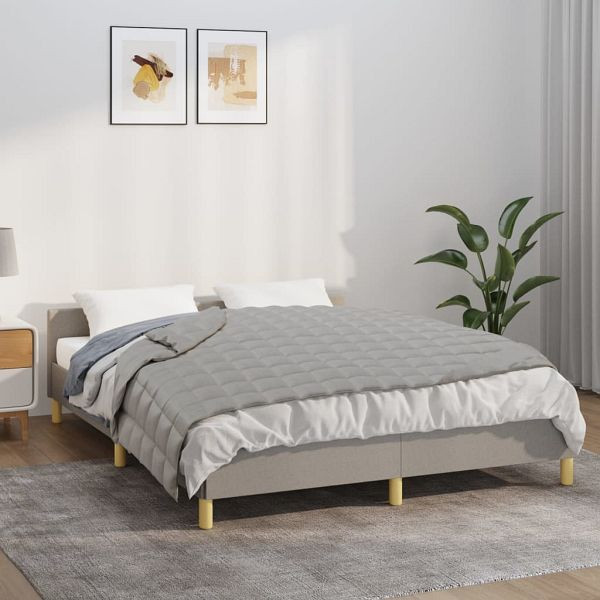 vidaXL Gewichtsdecke Grau 137x200 cm 10 kg Stoff, 3154781