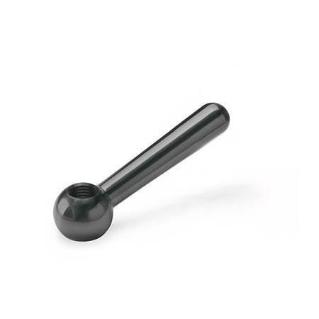 Ganter Verkürzte Kegelgriffe, Stahl (GN 204-13-M10-N), VE: 25 Stück, 204-13-M10-N