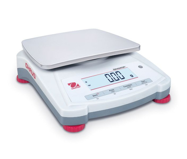 OHAUS Tragbare Präzisionswaage NV1202 EU, Wägekapazität 1200 g, Ablesbarkeit beim Wiegen 0.01 g, 30615584