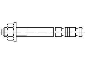 ART 88715 Express-Anker Stahl galvanisch verzinkt EXA 24/ 40 (24x250) VE=S (10 Stück)