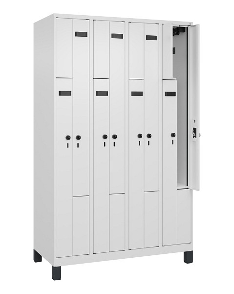 C+P Z-Spind Evolo PLUS, Füße, 8 Fächer, 1950x1200x500mm, 9016/9016, 049013-408 S10027