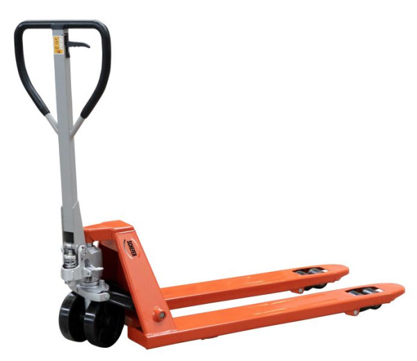 Schefer Gabelhubwagen 2700kg - 1150mm Premium SP 27-115, Lenkräder: 200x50 mm PU, Gabelrollen: 80x70 Tandem PU, 1101027PTP