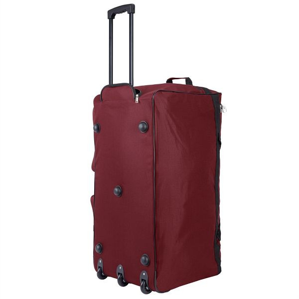 monzana XXL Reisetasche mit Trolleyfunktion 160L rot, 101891
