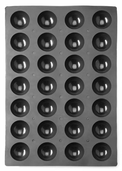 Hendi Silikonform Halbkugel, Antihaft-Silikon, zum Backen, 677216