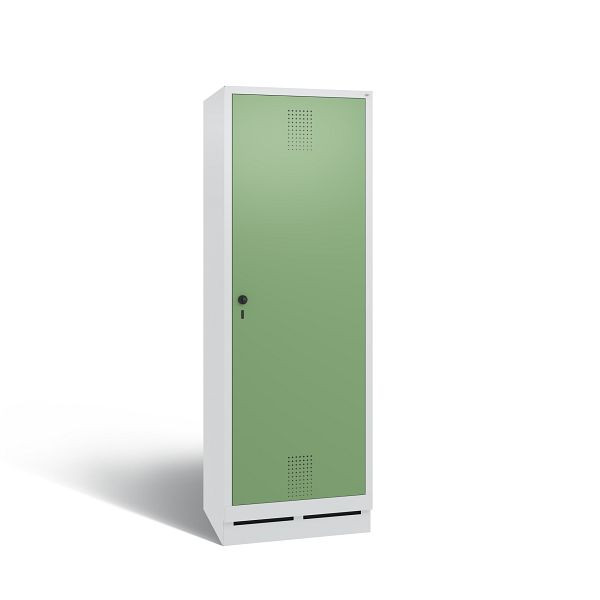 C+P Spind Evolo, 2 Abteile, H1800xB610xT500 mm, Grau/Resedagrün, 48220-20 S10018