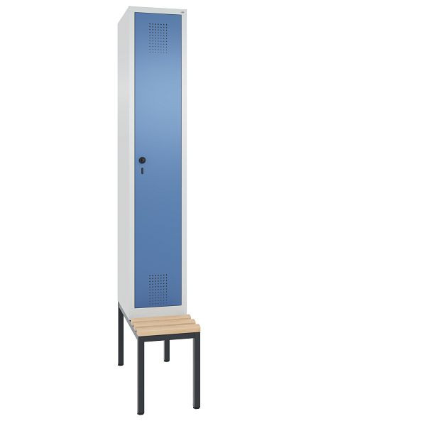 C+P Spind Evolo, 1 Abteil, H2090xB320xT815 mm, Grau/Fernblau, 48050-10 S10350